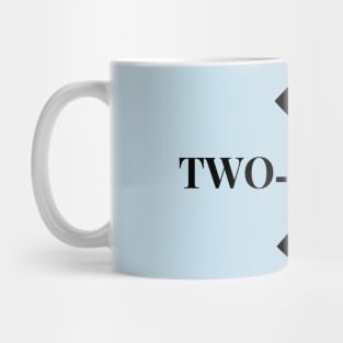 two seater tshirt Mug